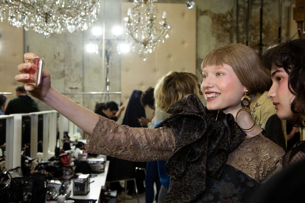 Backstage at Antonio Marras. Photo: Charlotte Mesman